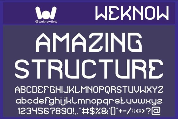 Amazing Structure: A Display Font for Bold Brand Identity