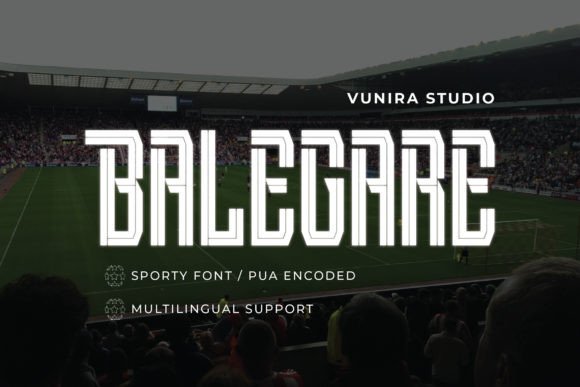 Balegare: The Dynamic Display Typeface for Energetic Editorial Design