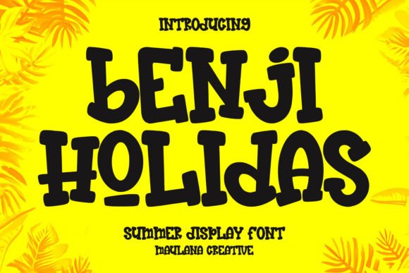 Benji Holidas: A Summer Display Typeface for Digital Branding