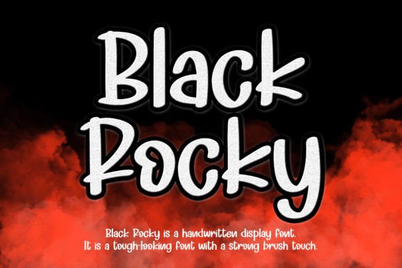 Black Rocky: A Handwritten Display Typeface for Bold Editorial Design