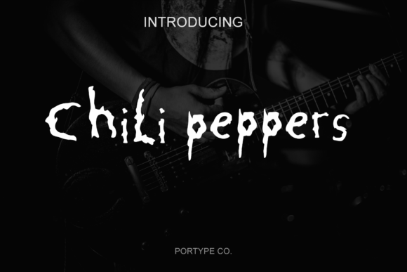 Chili Peppers: A Playful Display Font for Music-Themed Campaigns