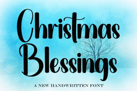 Christmas Blessings: A Modern Handwritten Font for Digital Branding