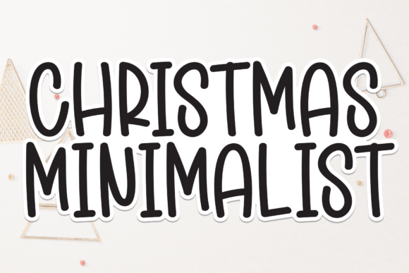 Christmas Minimalist: A Modern Display Font for Holiday Editorial Design