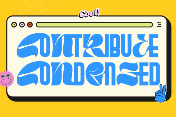 Contribute Condensed: The Playful Display Font for Handmade Brands