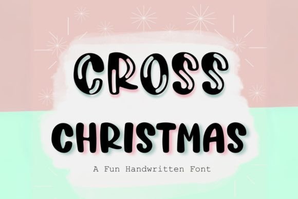 Cross Christmas: A Festive Typeface for Holiday Branding Projects