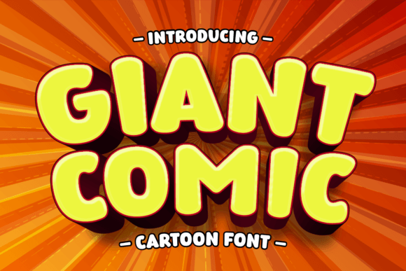 Giant Comic: The Perfect Chubby Display Font for Crafters and Sellers