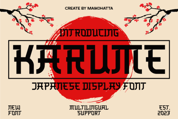 Karume Typeface: Elevating Handmade Crafts with Cultural Elegance