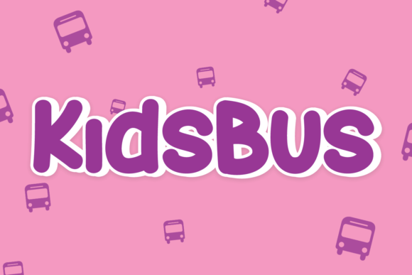Kids Bus: A Playful Display Font for Engaging Editorial Design