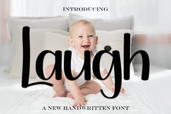 Laugh Typeface: A Handwritten Display Font for Modern Brand Identity