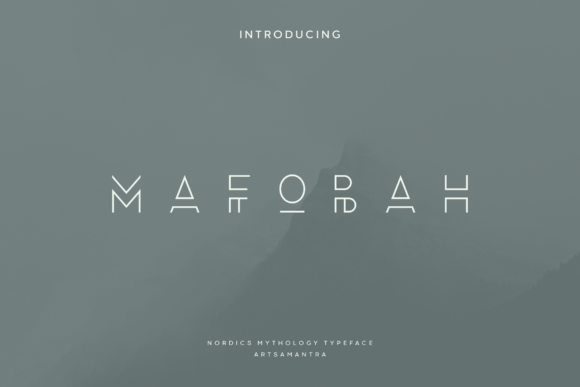Mafobah: The Modern Display Typeface for Polished Brand Identity