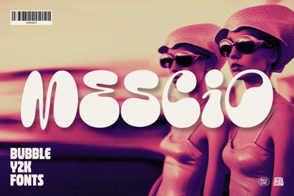 Mescio Typeface Review: A Bubble Font for Y2K Brand Identity
