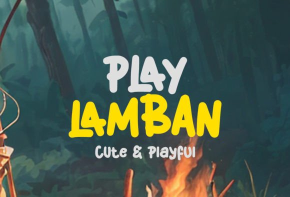Play Lamban: A Whimsical Display Font for Handmade Branding