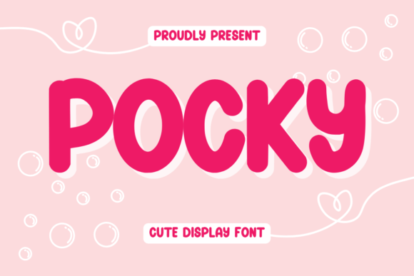 Pocky Typeface: A Modern Display Font for Crafters and Sellers