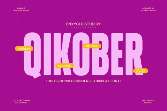 Qikober: A Bold Display Typeface for Modern Web Design