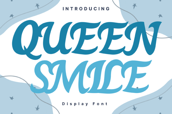 Queen Smile Typeface: A Whimsical Display Font for Handmade Brands