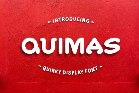 Quimas: The Festive Display Font for Small Business Branding