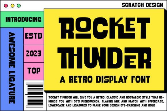 Rocket Thunder: The Bold Display Typeface for Scroll-Stopping Design