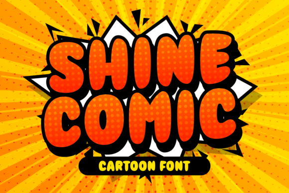 Shine Comic: A Chubby Display Font for Bold Brand Identity