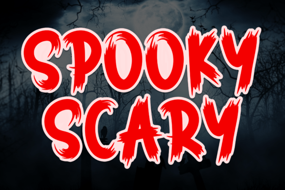 Spooky Scary: A Horror Display Font for Real Brand Projects