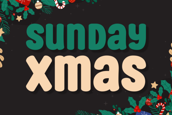 Sunday Xmas: The Bold Display Font for Festive Branding